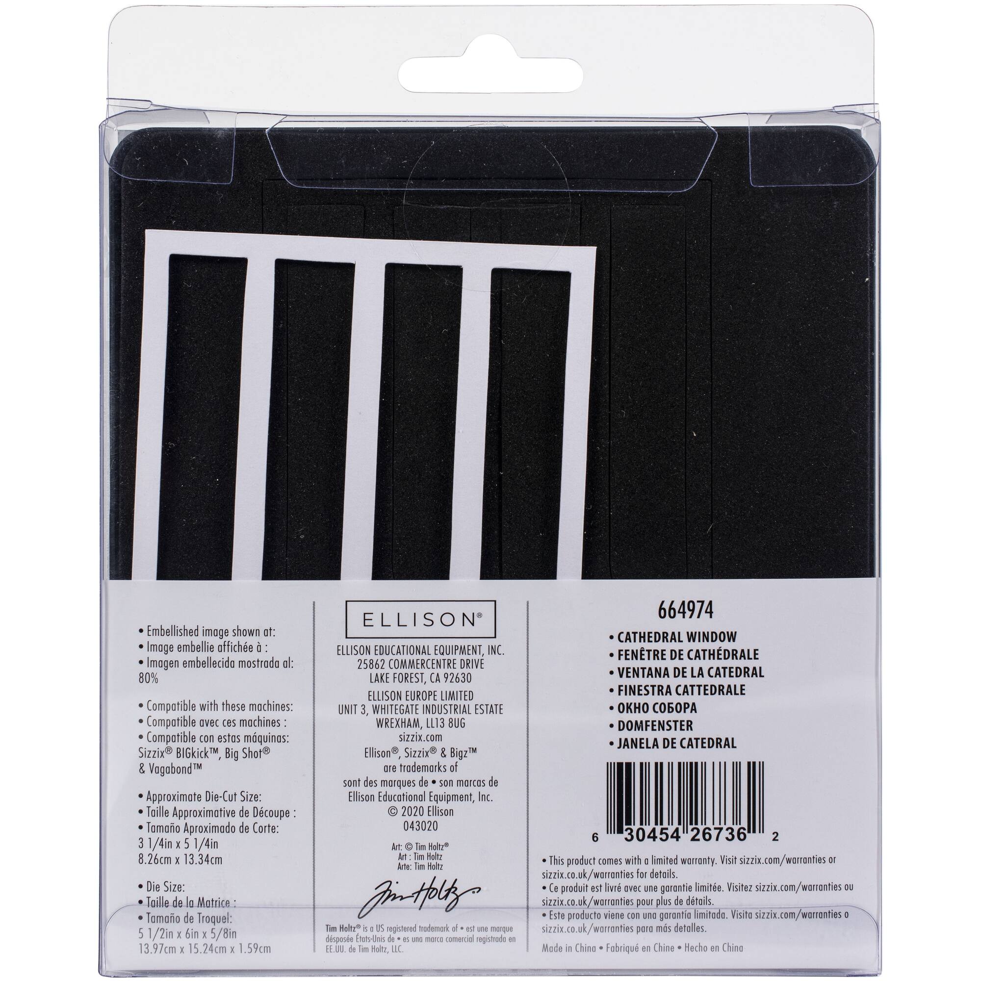 Sizzix® Bigz™ Cathedral Window Die Set by Tim Holtz®
